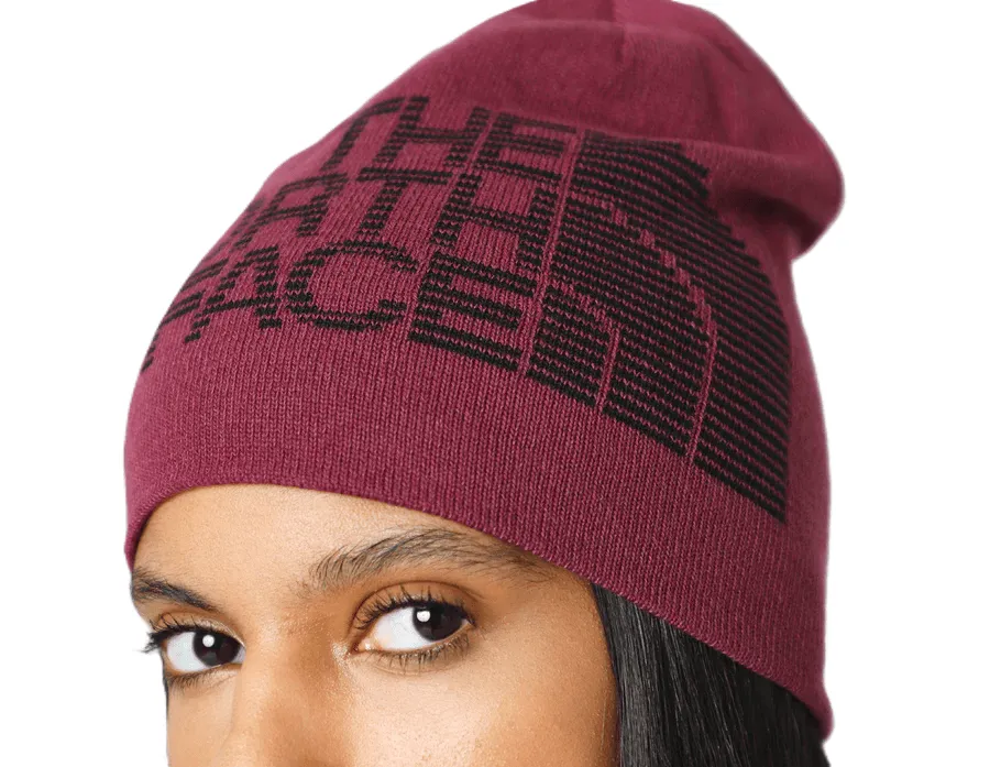 THE NORTH FACE Reversible Highline Beanie Boysenberry Heather / TNF Black