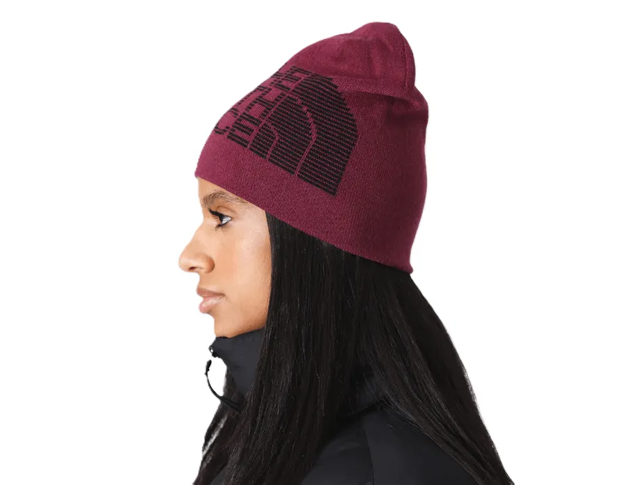 THE NORTH FACE Reversible Highline Beanie Boysenberry Heather / TNF Black