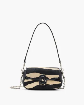 The Zebra Haircalf Clover Shoulder Bag