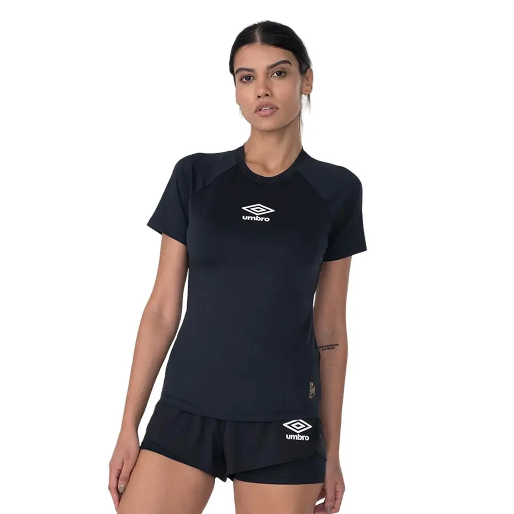 Umbro Camisetas Femenino Futevolei T-Shirt_Graphic_Camuflage Negro