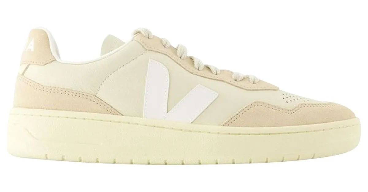 V-90 Zapatillas - Veja - Piel - Beige Castaño 