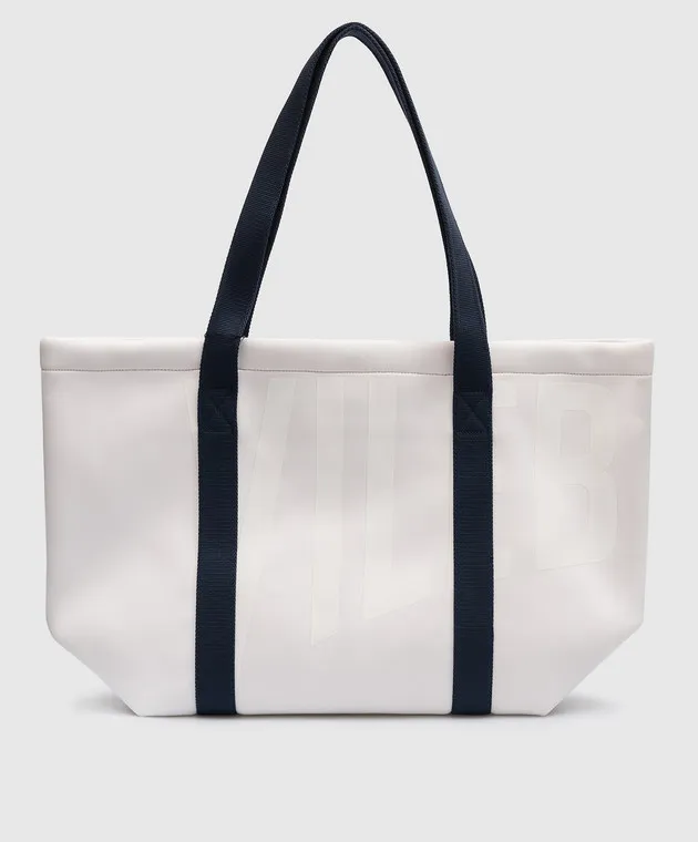 Vilebrequin White beach bag with logo