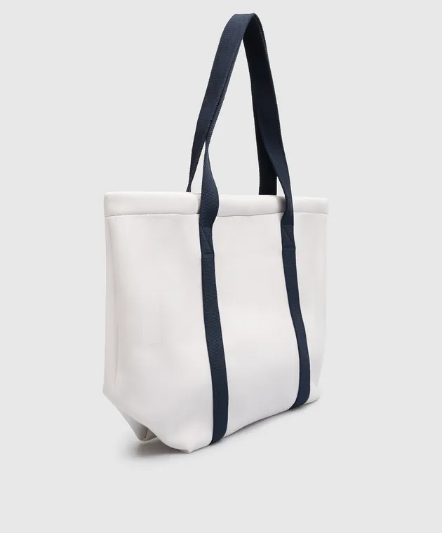 Vilebrequin White beach bag with logo