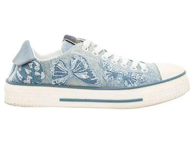 Zapatillas bajas Valentino Denim Butterfly Azul 