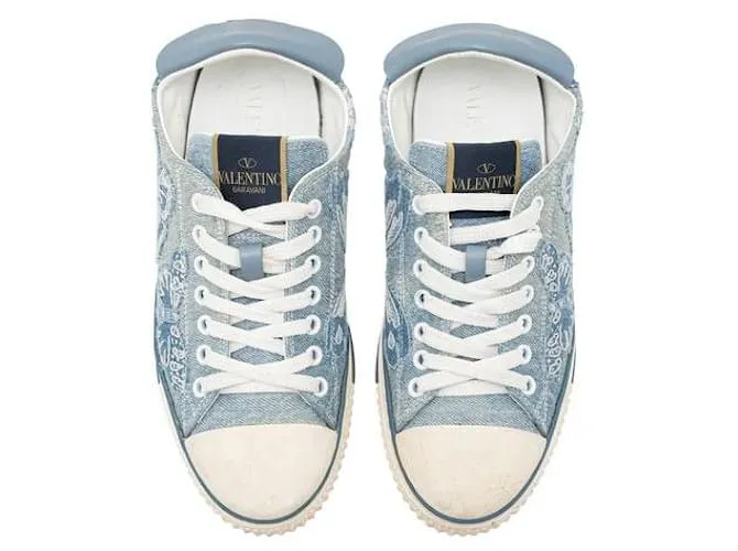 Zapatillas bajas Valentino Denim Butterfly Azul 