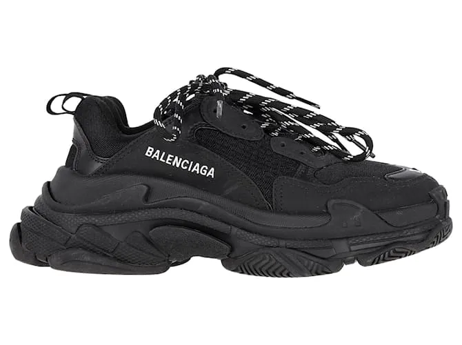 Zapatillas Balenciaga Triple S en Poliéster Negro 