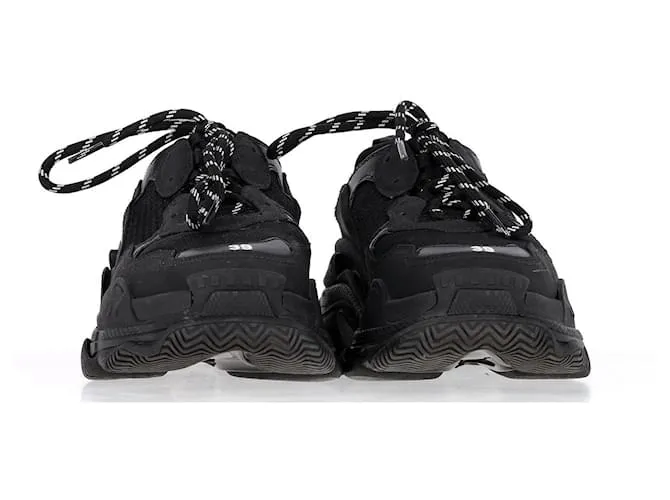 Zapatillas Balenciaga Triple S en Poliéster Negro 