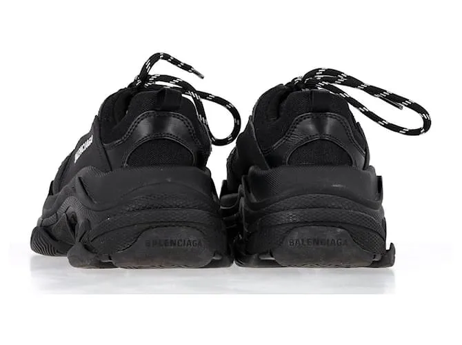 Zapatillas Balenciaga Triple S en Poliéster Negro 