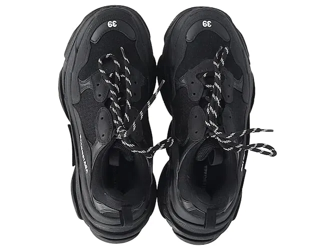 Zapatillas Balenciaga Triple S en Poliéster Negro 