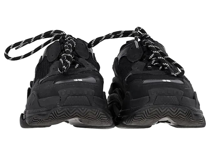 Zapatillas Balenciaga Triple S en Poliéster Negro 