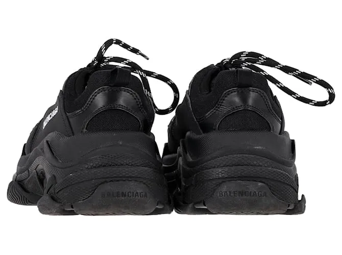 Zapatillas Balenciaga Triple S en Poliéster Negro 