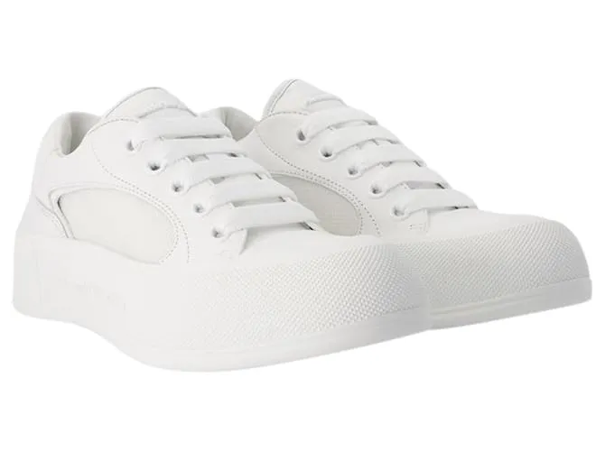 Zapatillas Deck - Alexander McQueen - piel de becerro - Blanco 