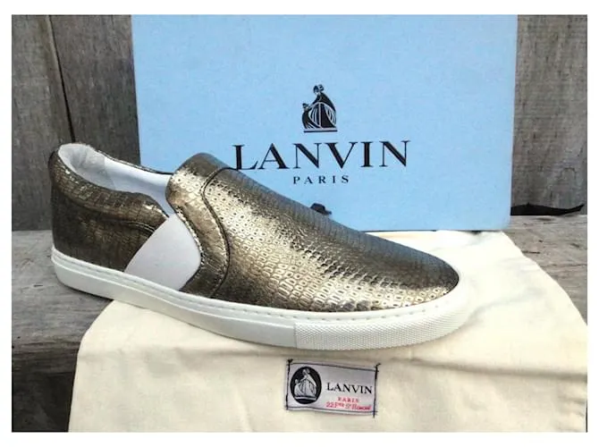 Zapatillas Lanvin en perfecto estado, talla 39. Dorado 