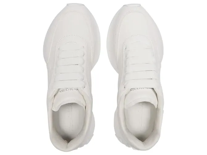 Zapatillas Oversize - Alexander Mcqueen - Blanco - Cuero 