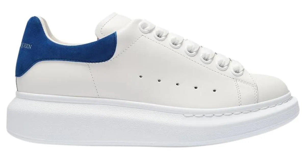 Zapatillas Oversize - Alexander Mcqueen - Blanco/Azul Paris - Cuero 