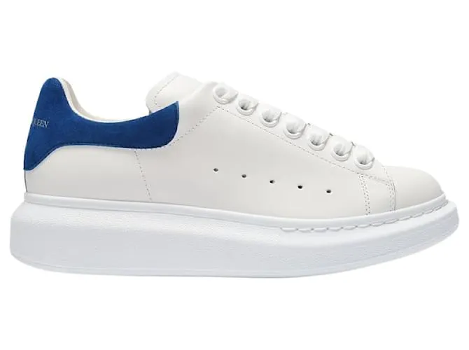 Zapatillas Oversize - Alexander Mcqueen - Blanco/Azul Paris - Cuero 