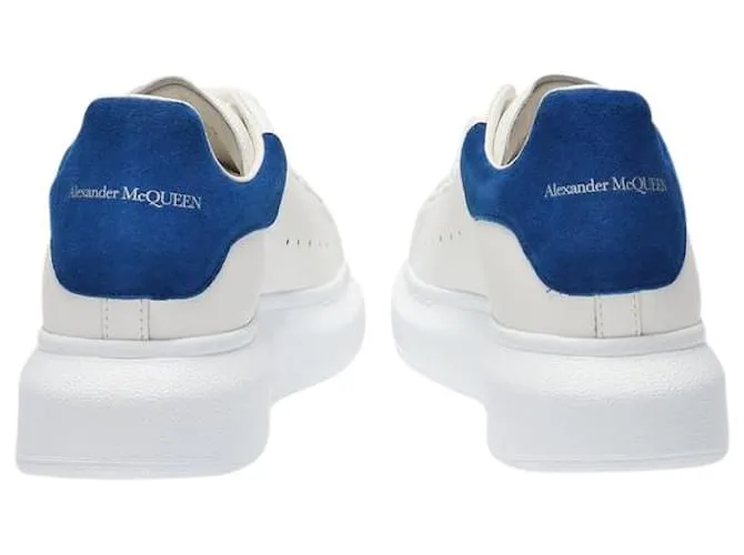 Zapatillas Oversize - Alexander Mcqueen - Blanco/Azul Paris - Cuero 