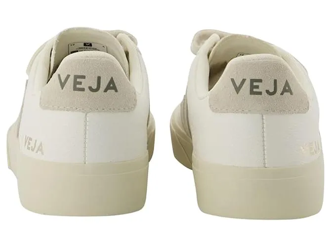 Zapatillas Recife Logo - Veja - Blanco/Beige - Cuero 