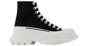 Zapatillas Tread - Alexander Mcqueen - Negro/Blanco - Cuero 