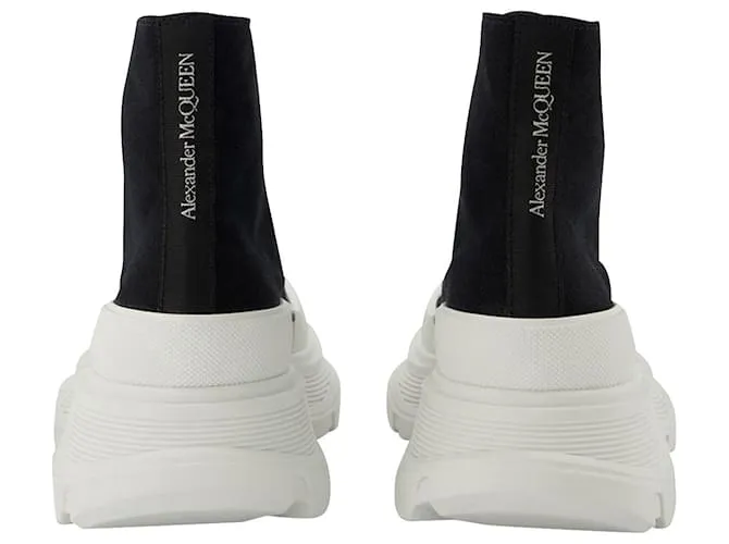 Zapatillas Tread - Alexander Mcqueen - Negro/Blanco - Cuero 