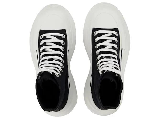 Zapatillas Tread - Alexander Mcqueen - Negro/Blanco - Cuero 