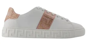 Zapatillas - Versace - Algodón - Blanco/Rosa 