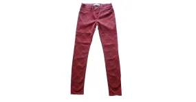 Zara pantalon de algodon Roja 